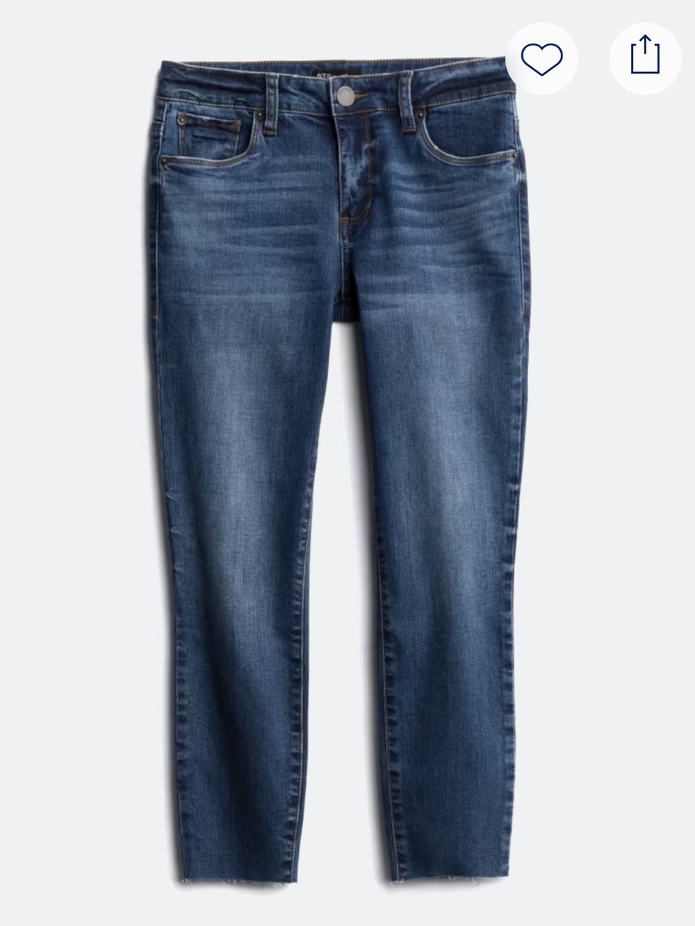 STS Blue Women's Medium-Dark Blue Cropped Slim Jeans